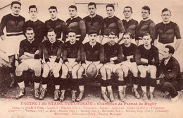 CPA De L'équipe 1ère De Rugby Du STADE-TOULOUSAIN En 1928. - Rugby