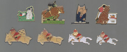 PINS PIN'S 994 JO BARCELONA 92 JEUX OLYMPIQUES BARCELONE CHEVAL EQUITATION  SECOURS POPULAIRE   LOT 8 PINS - Zwemmen