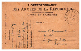 France Guerre 1914/1918 - Carte FM - Guerre De 1914-18