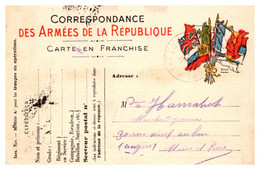 France Guerre 1914/1918 - Carte FM - Guerre De 1914-18