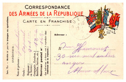 France Guerre 1914/1918 - Carte FM - Guerre De 1914-18