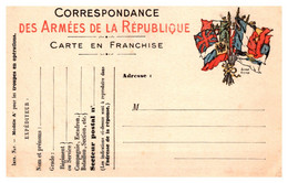 France Guerre 1914/1918 - Carte FM - 1. Weltkrieg 1914-1918