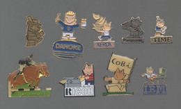 PINS PIN'S 999 JO BARCELONA 92 JEUX OLYMPIQUES BARCELONE XEROX IBM EQUITATION DANONE PANASONIC TIME RICOH  LOT 8 PINS - Natation