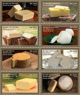 BRAZIL 2021  - BRAZILIAN CHEESE -  CUISINE - FORMAGGIO - TYPI  - BLK 8 V - Nuovi