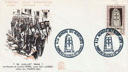 FRANCE - Enveloppe FDC - A La Mémoire Des Résistants, 14 Juillet 1944 - Tb N° 1380 - 1963 - 1960-1969