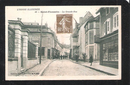 CPA 89 SAINT FLORENTIN No42 LA GRANDE RUE MORE FRANCE FOR SALE @1 EURO OR LESS - Saint Florentin