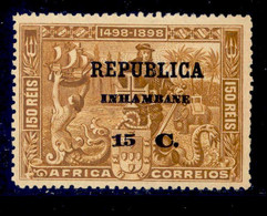 ! ! Inhambane - 1913 Vasco Gama On Africa 15 C - Af. 54 - MH - Inhambane