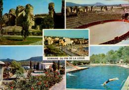 Delcampe - FREJUS       ( VAR )      DOMAINE  DU  PIN DE LA LEGUE  _  MULTI-VUES - Frejus