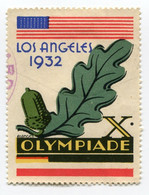 VIGNETTE OBLITEREE  " LOS ANGELES 1932 OLYMPIADE " - Sommer 1932: Los Angeles