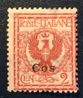 1912 - Italia Regno - Isole Dell'Egeo - Cos -  Cent 2 - A1 - Egeo