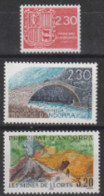 Année 1990 - N° 385 à 387 - Pont De La Margineda - Mines De Llors - Blason D'Andorre - 3 Valeurs - Volledige Jaargang