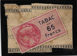 France Fiscaux - Tabac Sur Fragment De Bande - Sonstige & Ohne Zuordnung