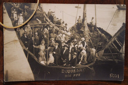 CPA Ak 1900's Vapeur Remorqueur DUQUESNE DIEPPE Abeille Transports Carte Photo Animée - Sleepboten