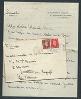 GRANDE BRETAGNE LAC Affr / Yvert  210 Et 211 Oblitéré Kongston On Thame / Surrey - 17/09/1938- Malc 9703 - Covers & Documents