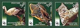 Russia 2007 WWF Rare Animals Set Of 3 Stamps - Unused Stamps