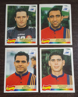 Panini France 1998 World Cup Football -  Spain Original Four Stickers - Uniformes Recordatorios & Misc