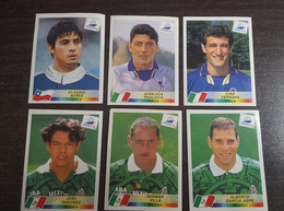 Panini France 1998 World Cup Football - Mexico, Italy, Chile Original Stickers - Uniformes Recordatorios & Misc