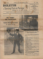 Lisboa - Boletim Do Sporting Clube De Portugal Nº 95, 30 De Novembro De 1930 (16 Páginas) - Jornal - Futebol - Estádio - Deportes