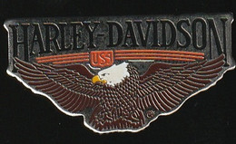 72115- Pin's-Moto.signé  Harley Davidson Solid Brass. - Motos