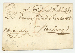 Neunkirchen Nach Neuberg 1800 Per Mürzzuschlag - ...-1850 Préphilatélie