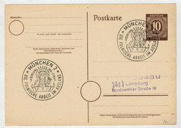 POSTKARTE    DA  MUNCHEN   PER   KASSAU   LUNEBURG              (VIAGGIATA) - Postal  Stationery