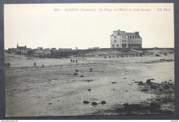 CPA 29 SANTEC - La Plage Et L'Hôtel Du Gulf Stream - ND 1651 - Ref. F 157 - Roscoff