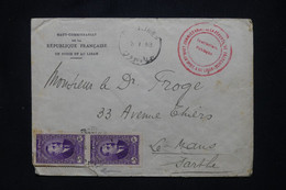 LIBAN - Enveloppe Et Cachet Du Haut Commissariat De La République Française En 1938 Pour La France - L 102356 - Brieven En Documenten