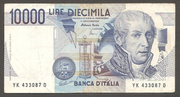 Italia - Banconota Circolata Da 10.000 Lire "Volta" P-112d.2 - 1998 #19 - 10000 Lire