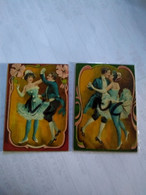 19 Century The Most Beautiful Cig.cards.loving Couples Color Perfect Embossed.peru.roldan Issues.lima - Other