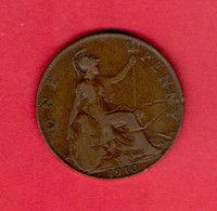 UK, 1906,  1 Penny , Edward VII, KM794.2, C2241 - D. 1 Penny
