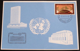 UNO GENF 1977 Mi-Nr. 57 Blaue Karte - Blue Card Mit Erinnerungsstempel PARIS - Covers & Documents