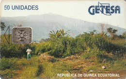 GUINEA ECUATORIAL. GQ-GET-0007. Landscape - SC5 (Black Text - Red CN). 1994. (001). - Equatorial Guinea