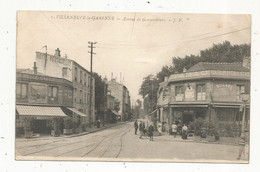 Cp , 92 ,  VILLENEUVE LA GARENNE , Avenue De GENNEVILLIERS , Commerces , Tabac , Café , Hôtel , écrite - Villeneuve La Garenne