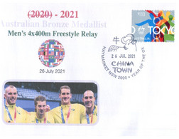 (VV 14 A) 2020 Tokyo Summer Olympic Games - Bronze Medal - 26-7-2021 - Men's 4x 400m Freestyle Relay - Eté 2020 : Tokyo