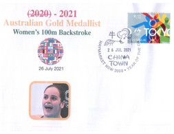 (VV 14 A) 2020 Tokyo Summer Olympic Games - Gold Medal - 26-7-2021 - Kaylee McKeown 100m Backstroke - Zomer 2020: Tokio