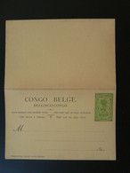 Entier Postal Stationery Card Avec Réponse Congo Belge Ref 790 - Interi Postali