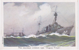 Illustration L. HAFFNER -  NOS CROISEURS TYPE DUGUAY-TROUIN - NAVIRE BATEAU DE GUERRE - Haffner