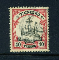 TOGO  - 1900 Yacht6 Definitive 40pf Used As Scan - Colony: Togo