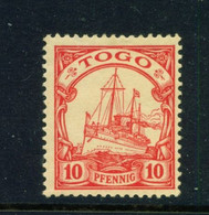 TOGO  - 1900 Yacht6 Definitive 10pf Hinged Mint - Togo