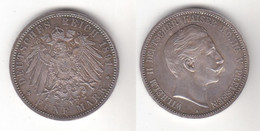 5 Mark Silber Münze Preussen Wilhelm II 1891 A Stgl. (119418) - 2, 3 & 5 Mark Zilver