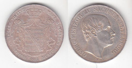 1 Doppeltaler Silber Münze Sachsen Altenburg Herzog Georg 1852 (111733) - Taler & Doppeltaler