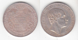 1 Doppeltaler Silber Münze Sachsen Altenburg Herzog Georg 1852 (111733) - Taler Et Doppeltaler