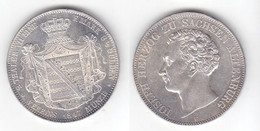 1 Doppeltaler Silber Münze Sachsen Altenburg Herzog Joseph 1847 (111494) - Taler & Doppeltaler