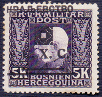 JUGOSLAVIA - BOSNA  SHS - ERROR " MUVED Ovpt " - *MLH - 1919 - Imperforates, Proofs & Errors