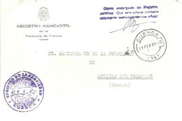 REGISTRO MERCANTIL   CUENCA 1980 - Vrijstelling Van Portkosten