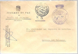 JUZGADO DE PAR  PUEBLA DEL SALVADOR  CUENCA - Franquicia Postal