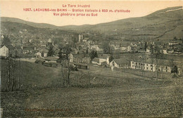 Lacaune Les Bains * Vue Générale Du Village Prise Au Sud * La Gare * Ligne Chemin De Fer - Andere & Zonder Classificatie