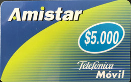 CHILI  -  Recharge  -  Movil - Amistar  -  $ 5.000 - Chile