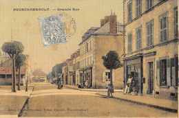 CPA 58 FOURCHAMBAULT GRANDE RUE (cpa Toilée - Autres & Non Classés