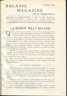 BALASSE MAGAZINE - N° 1 A 118 ( DONT N° 1  A N° 8 RELIES ) + 122 A 288 - TOUS SUP & RARE - Francés (hasta 1940)